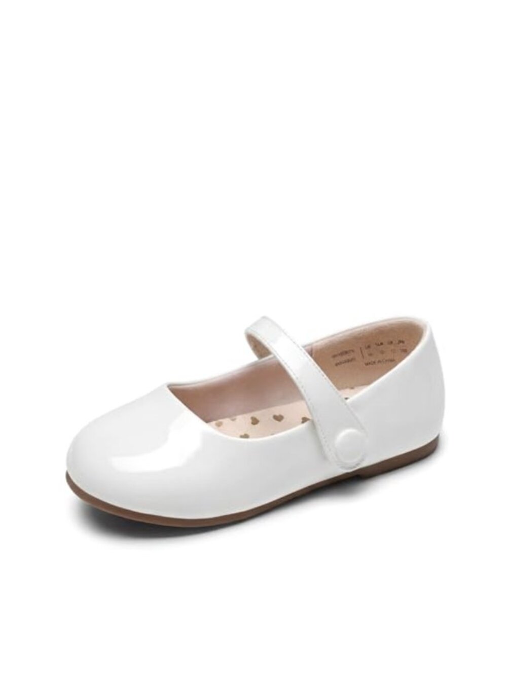 Girls Mary Jane Dress Shoes Faux Leather Flats with Arch Support